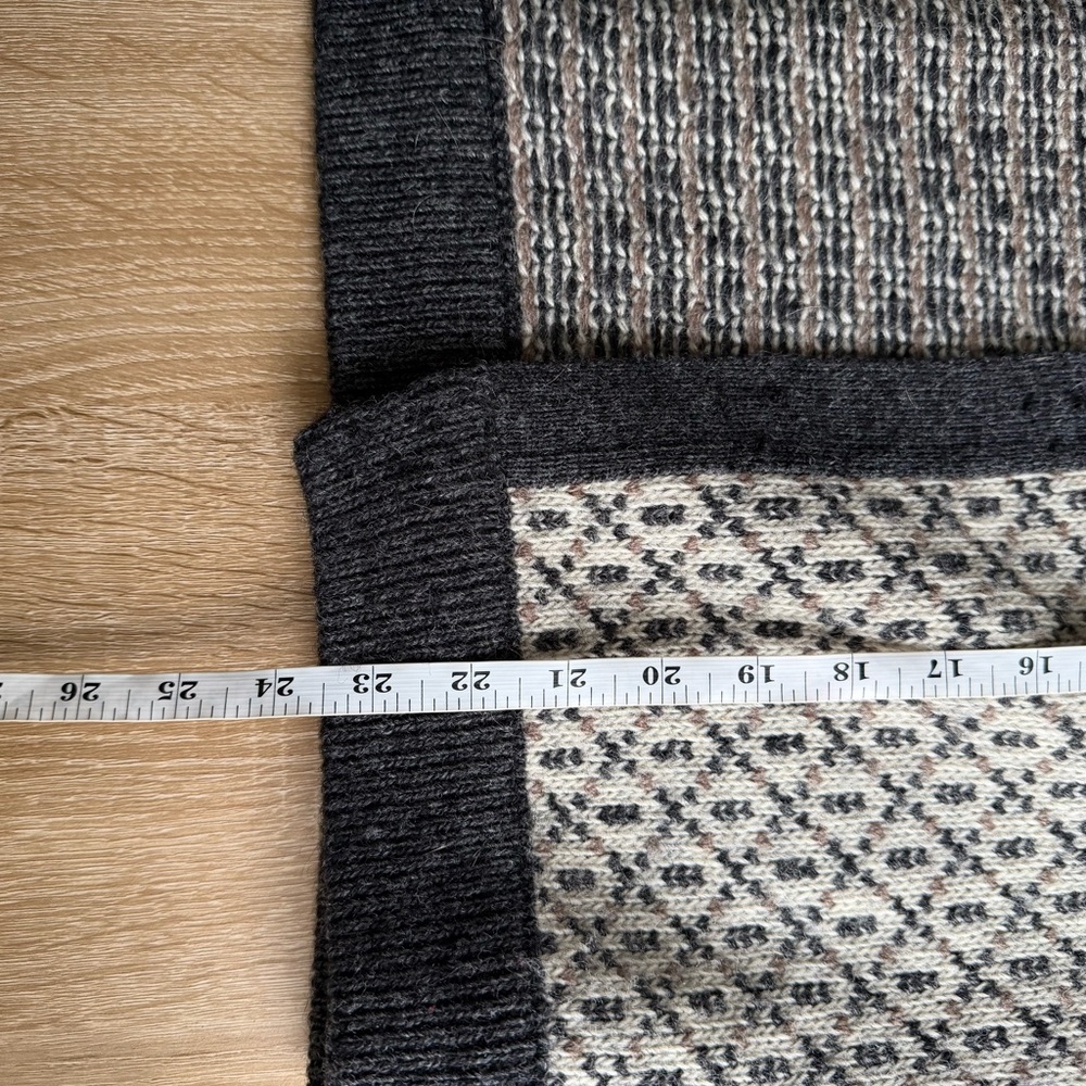 L.L Bean Norwegian Birdseye Wool Cardigan Cabincore Gorpcore Nordic Vintage Sz M - Picture 9 of 9